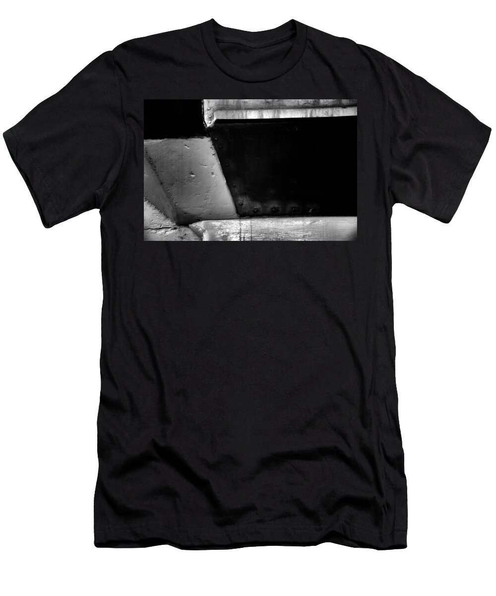 Newel Hunter T-Shirt featuring the photograph In the Gutter Black by Newel Hunter