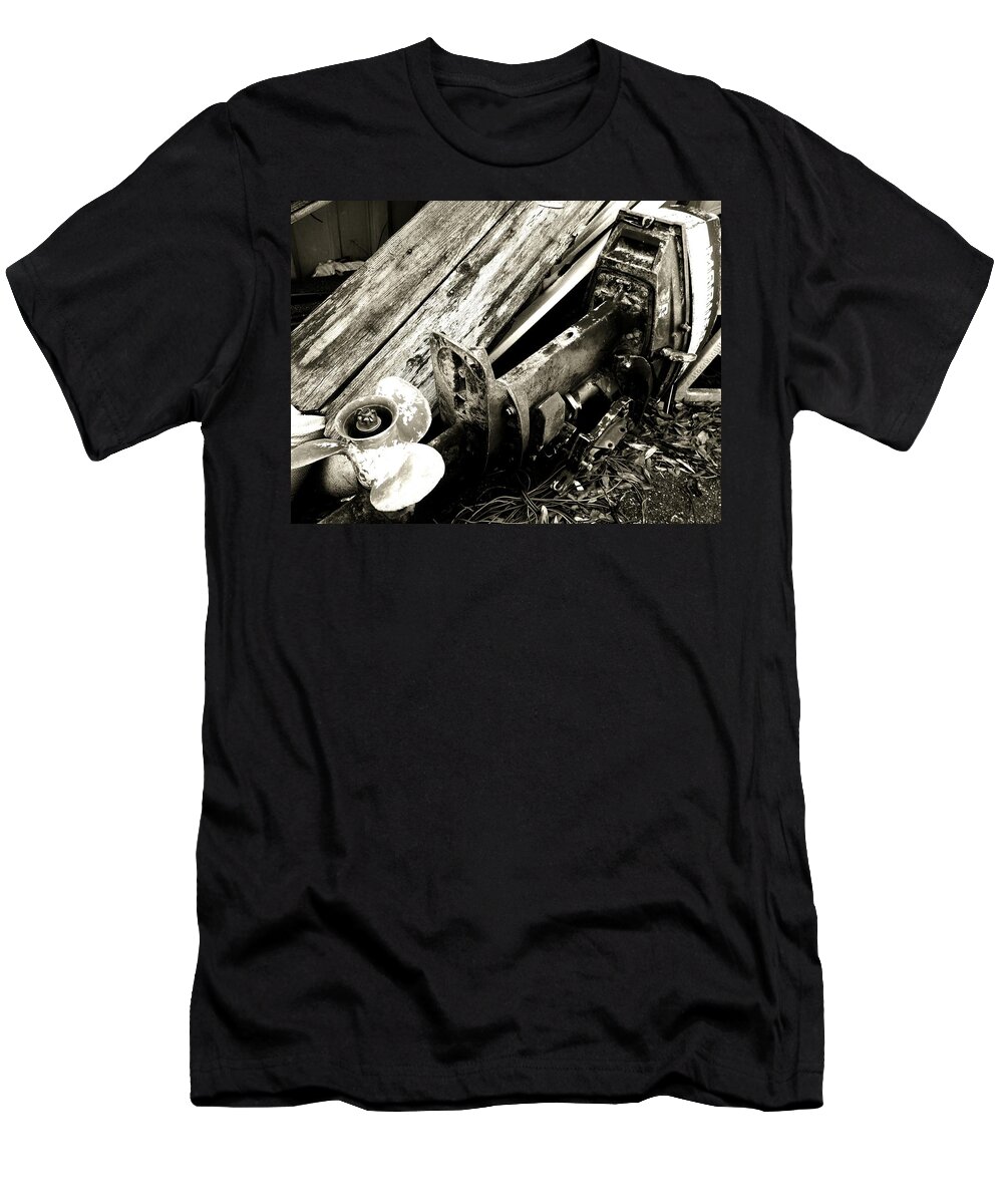 Fishing T-Shirt featuring the photograph In the Past by John Duplantis