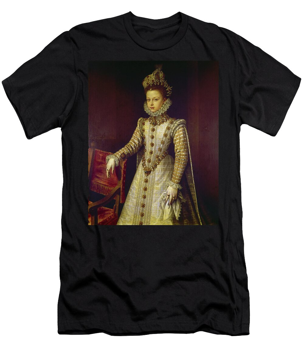 16th Century T-Shirt featuring the painting Infanta Isabel Clara Eugenia (1566-1633) by Granger