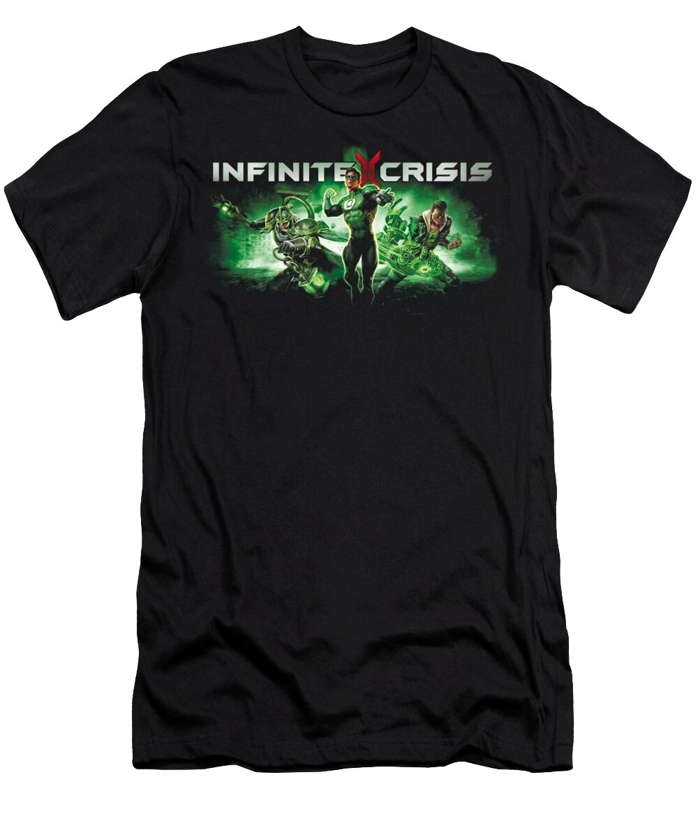  T-Shirt featuring the digital art Infinite Crisis - Ic Green by Brand A