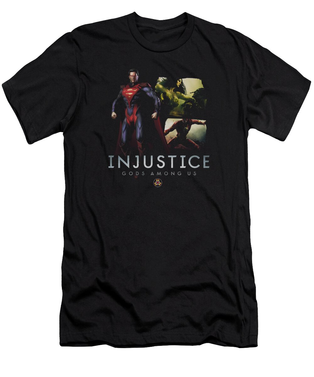 Comics T-Shirt featuring the digital art Injustice Gods Among Us - Supermans Revenge by Brand A