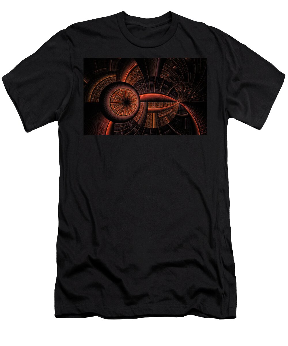 Fractal T-Shirt featuring the digital art Inner Core by Gary Blackman