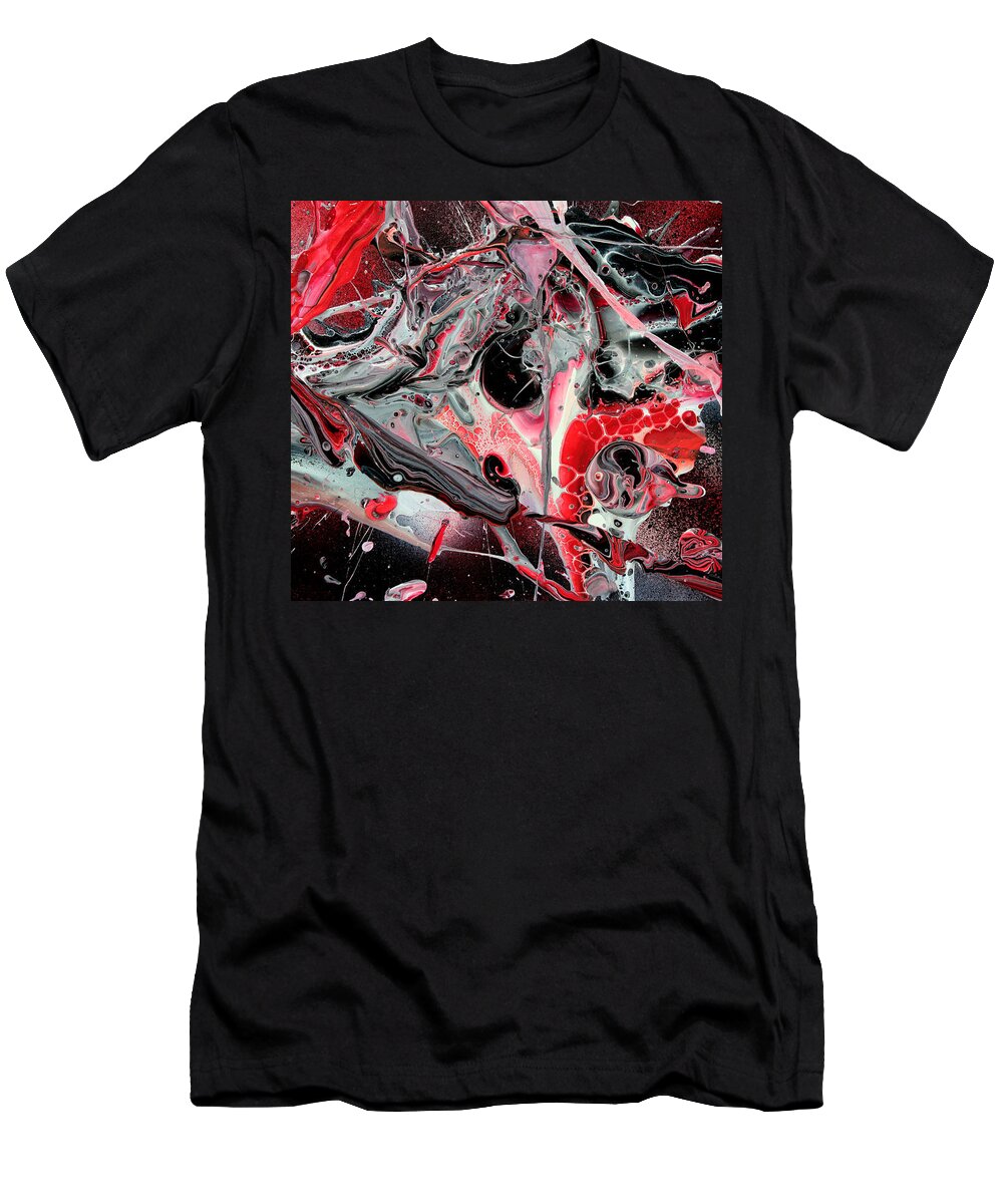 Thrown Art T-Shirt featuring the painting Inner Outer Space 3 by Ric Bascobert