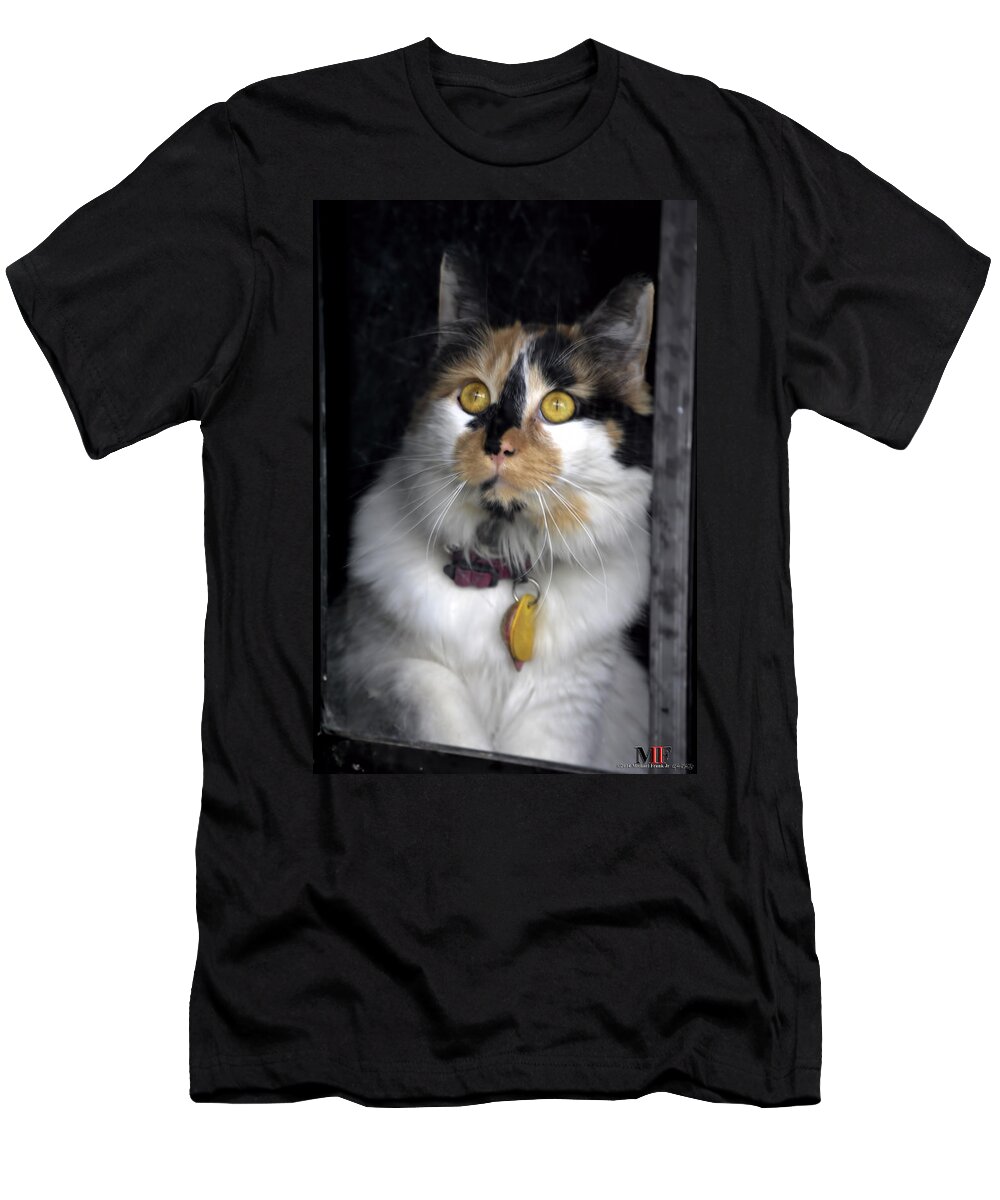 Michael Frank Jr T-Shirt featuring the photograph Intense Cleo by Michael Frank Jr