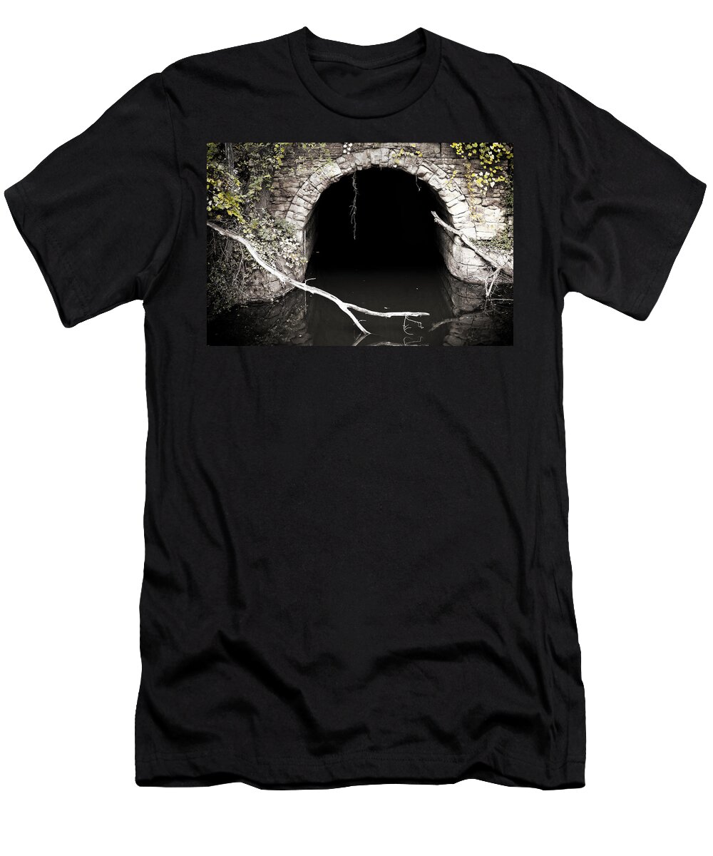 Blumwurks T-Shirt featuring the photograph Into The Black by Matthew Blum