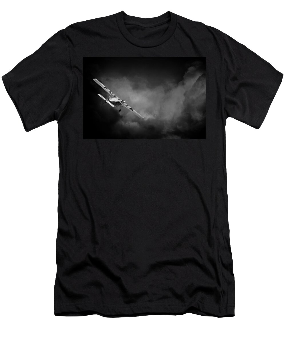 Pilatus Pc6 Porter T-Shirt featuring the photograph Into the Storm by Paul Job