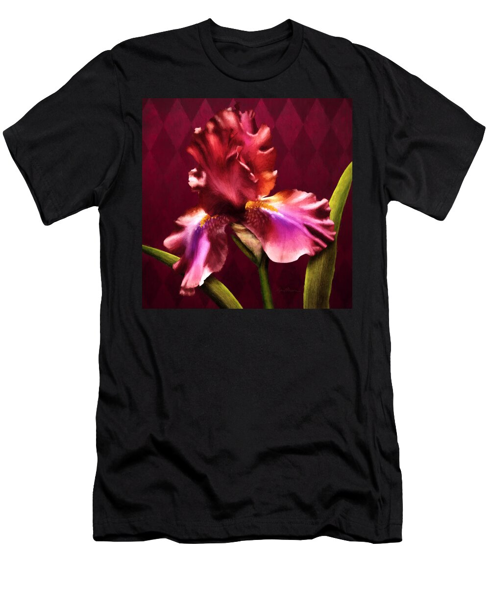 Iris T-Shirt featuring the digital art Iris I by April Moen