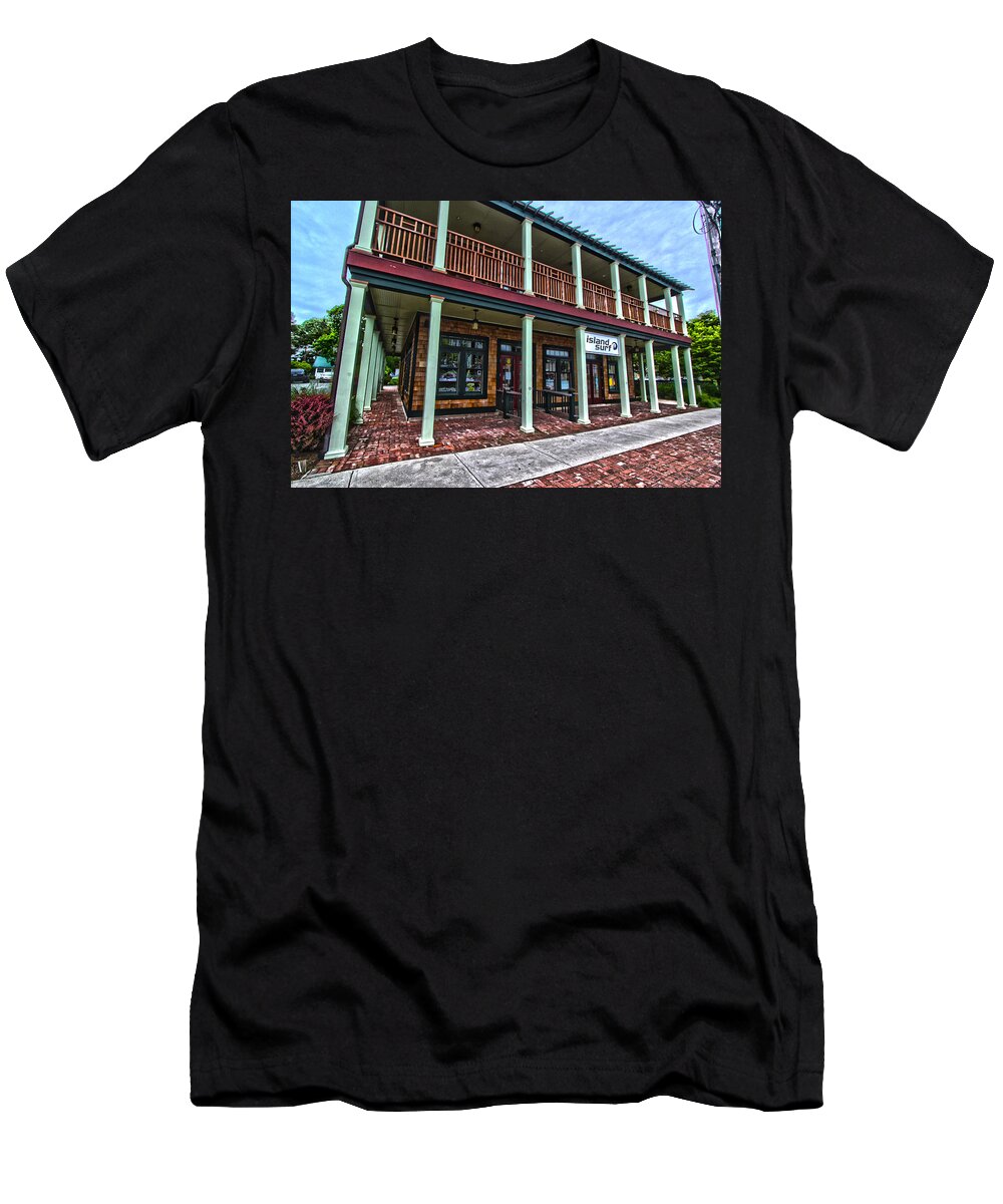 Island T-Shirt featuring the photograph Island Surf Shop by Robert Seifert