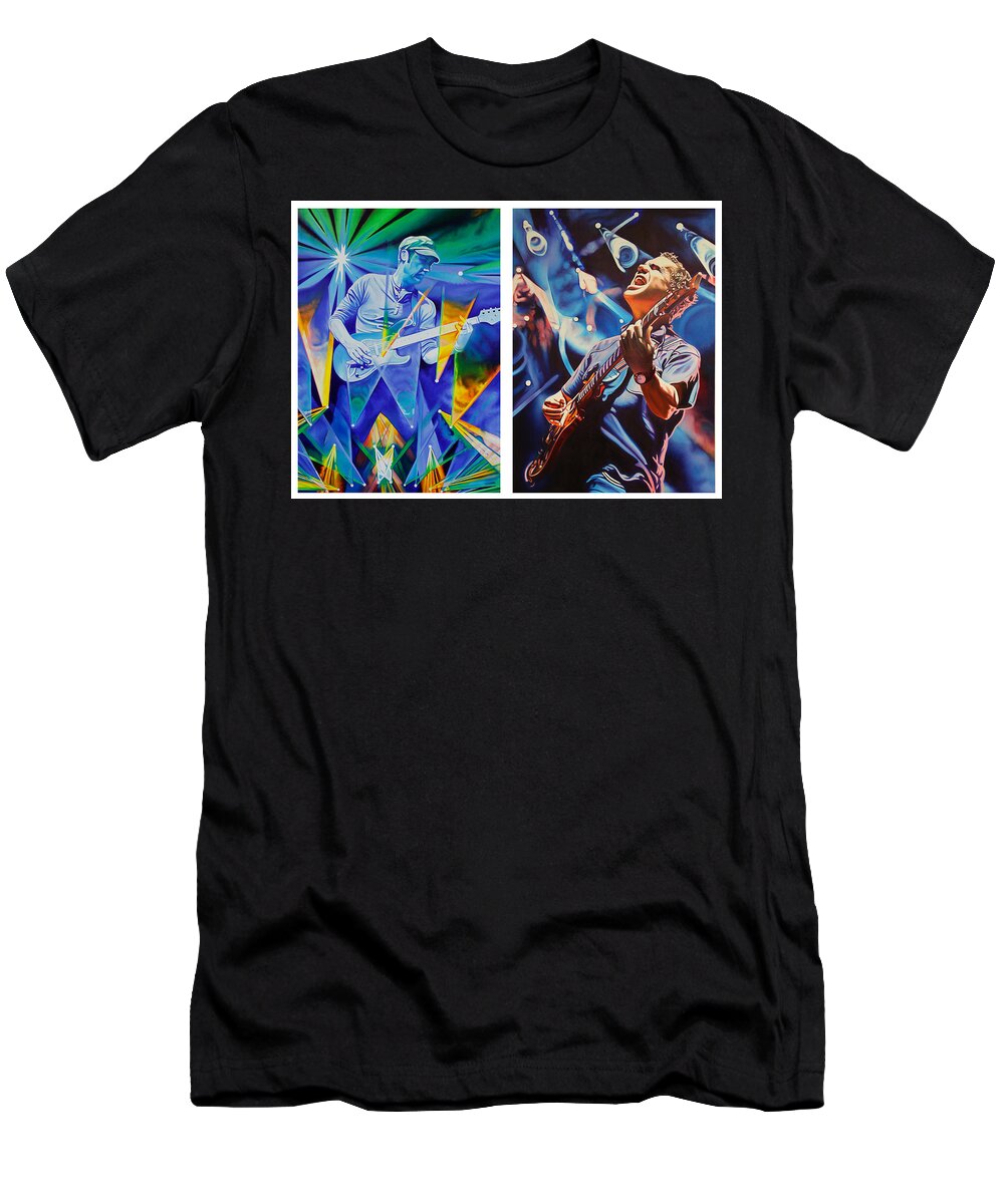 Umphrey's Mcgee T-Shirt featuring the painting Jake and Brendan by Joshua Morton