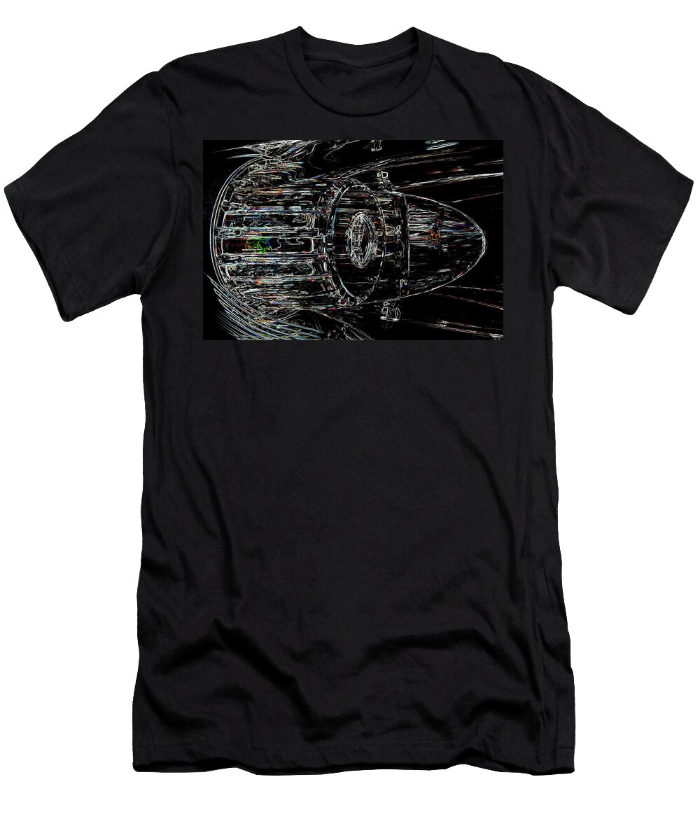 Landscape T-Shirt featuring the photograph Jet Engine what by Morgan Carter