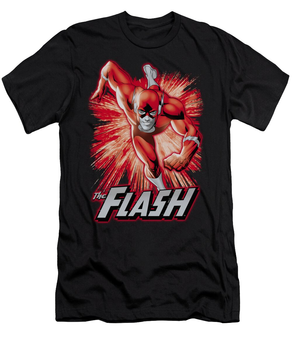  T-Shirt featuring the digital art Jla - Flash Red And Gray by Brand A
