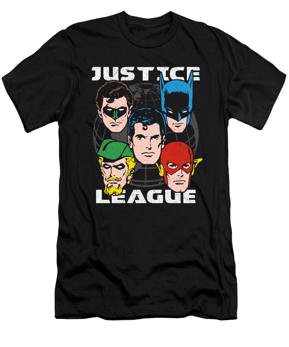  T-Shirt featuring the digital art Jla - Head Of States by Brand A