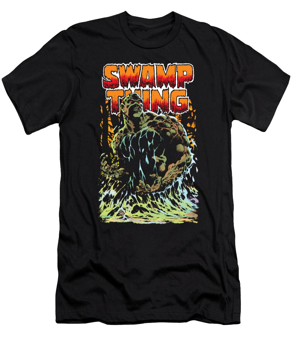 Swamp Thing T-Shirt featuring the digital art Jla - Swamp Thing by Brand A