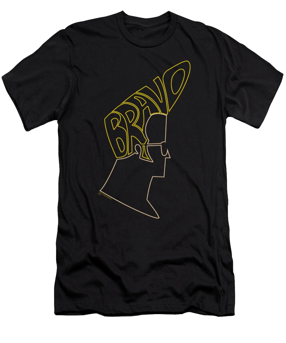 Johnny Bravo T-Shirt featuring the digital art Johnny Bravo - Bravo Hair by Brand A