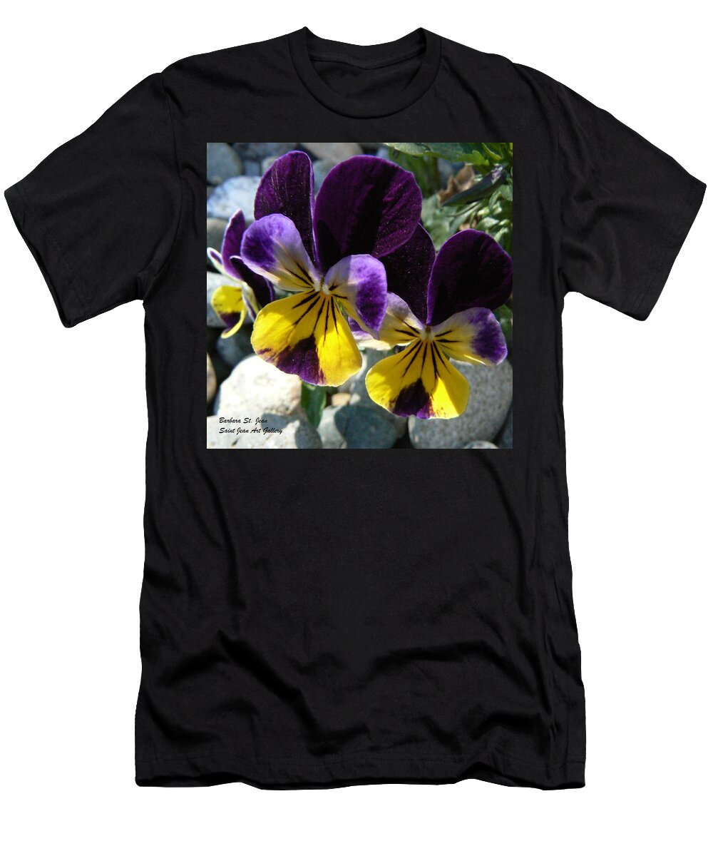 Pansy T-Shirt featuring the photograph Jump Up and Kiss Me by Barbara St Jean
