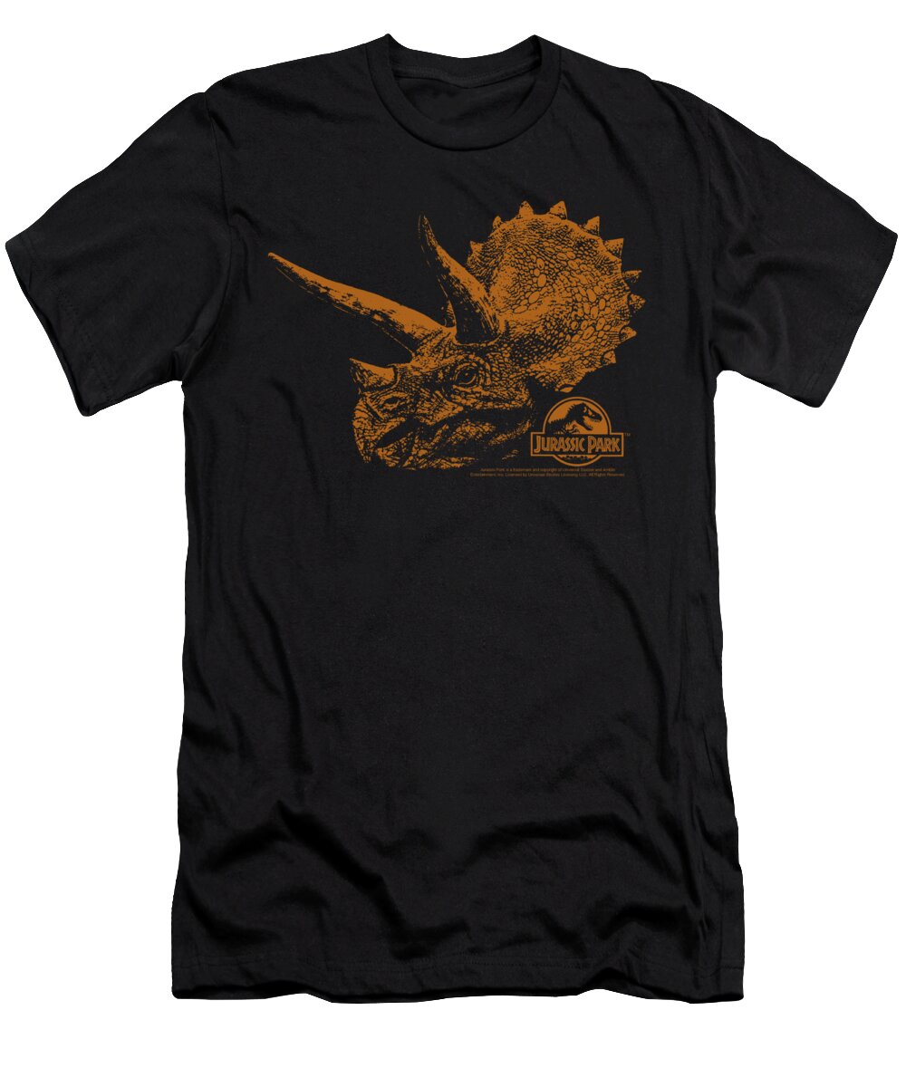 Jurassic Park T-Shirt featuring the digital art Jurassic Park - Tri Mount by Brand A