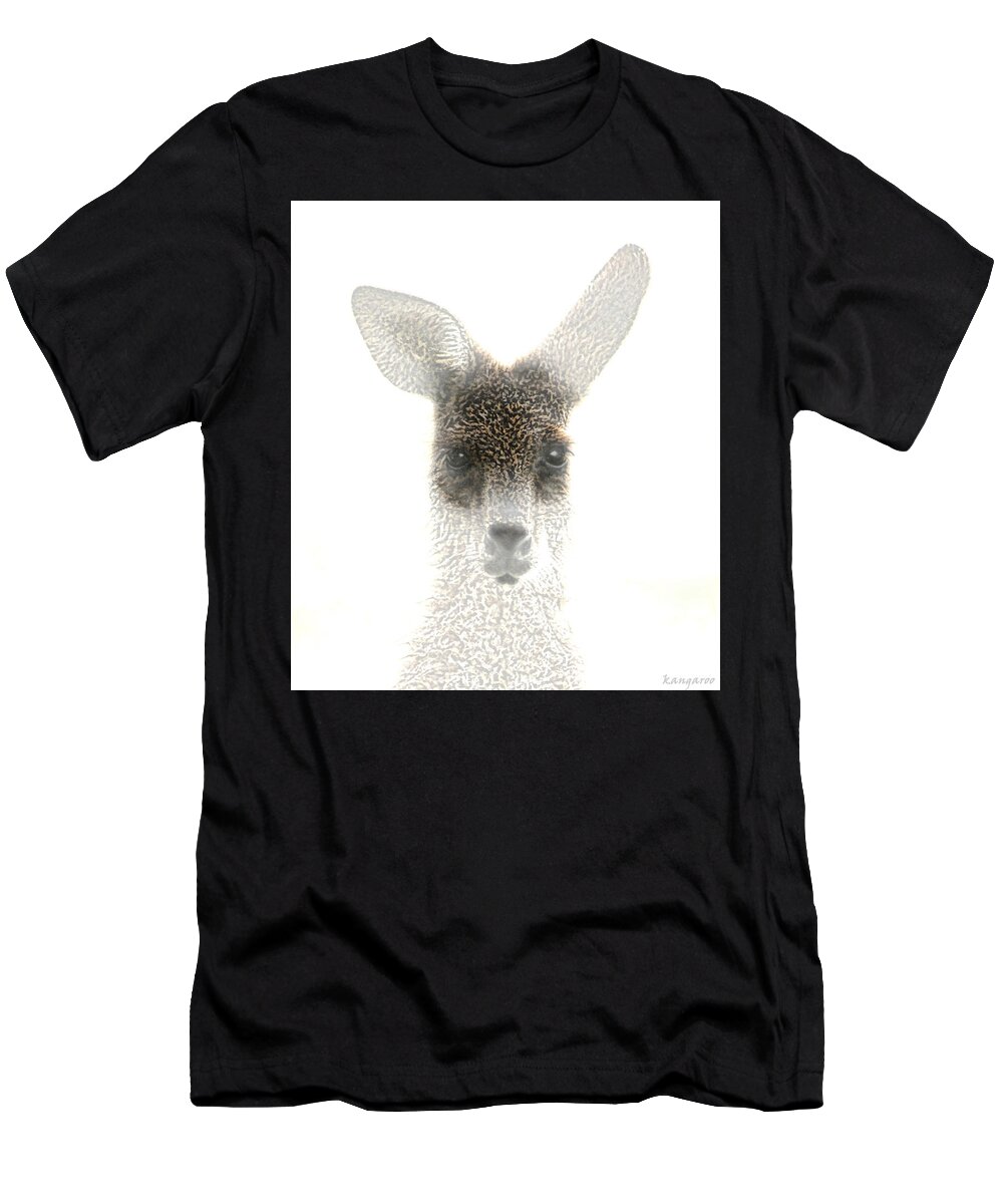 Animals T-Shirt featuring the photograph Kangaroo by Holly Kempe
