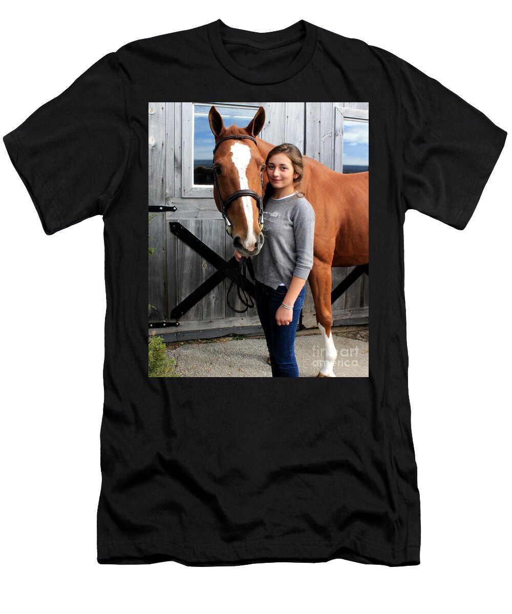  T-Shirt featuring the photograph Katherine Pal 8 by Life With Horses