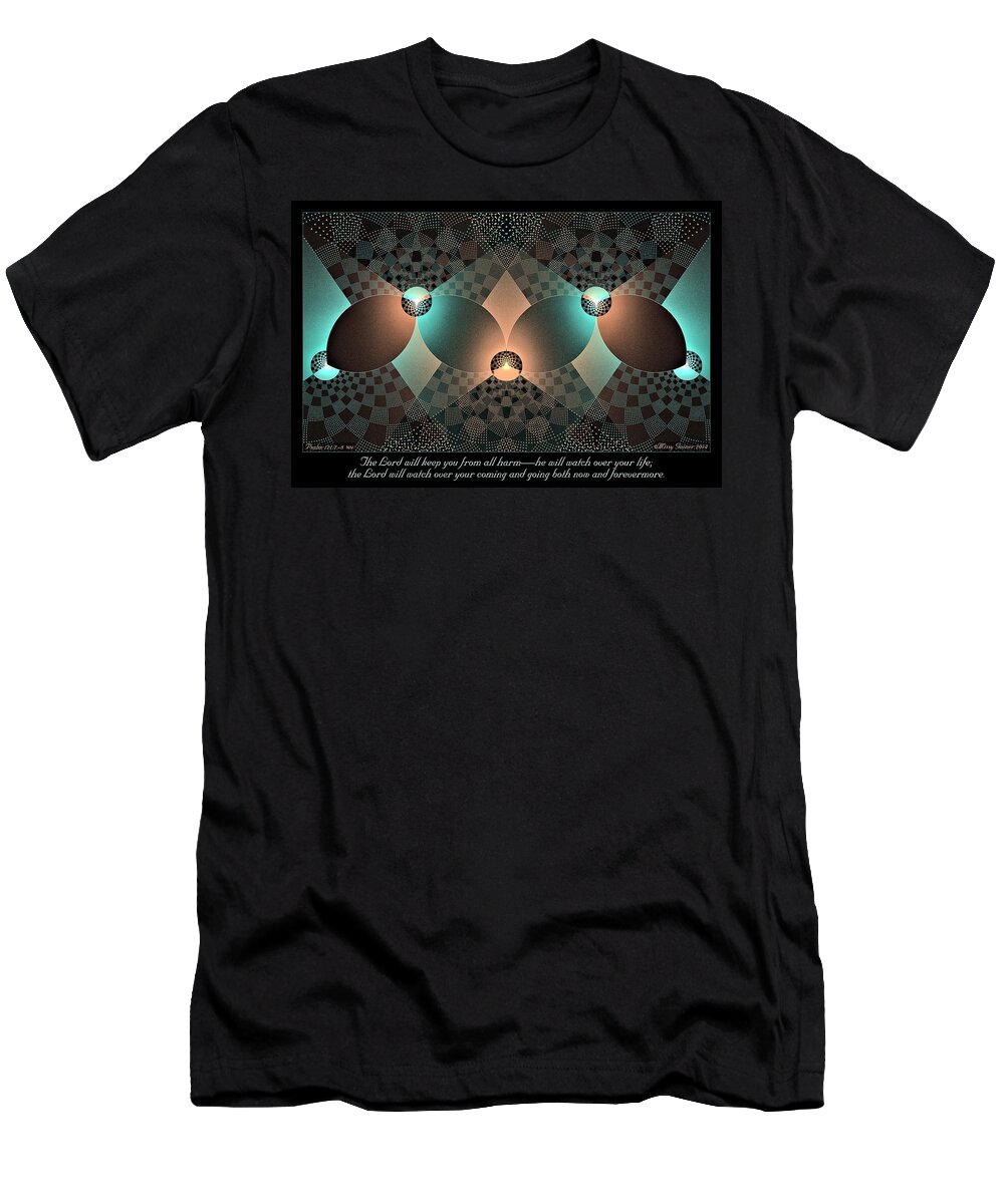 Fractal T-Shirt featuring the digital art Keep You by Missy Gainer