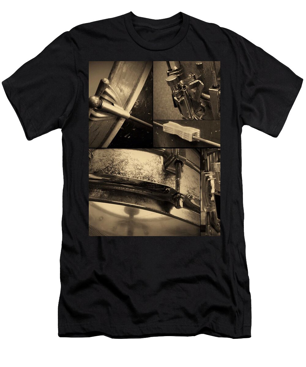 Drum T-Shirt featuring the photograph Keeping Time by Photographic Arts And Design Studio