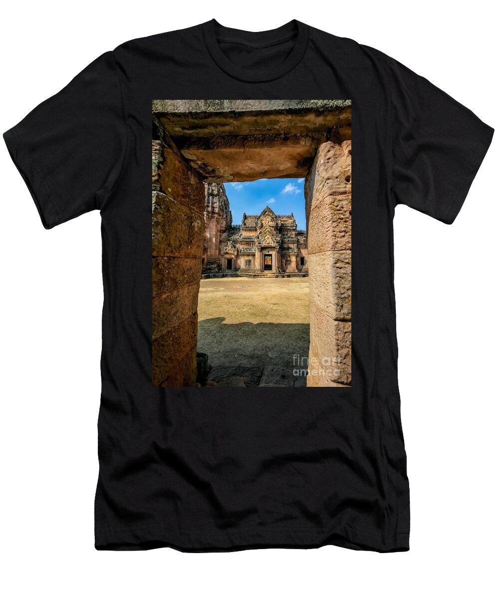 Buriram T-Shirt featuring the photograph Khmer Temple by Adrian Evans