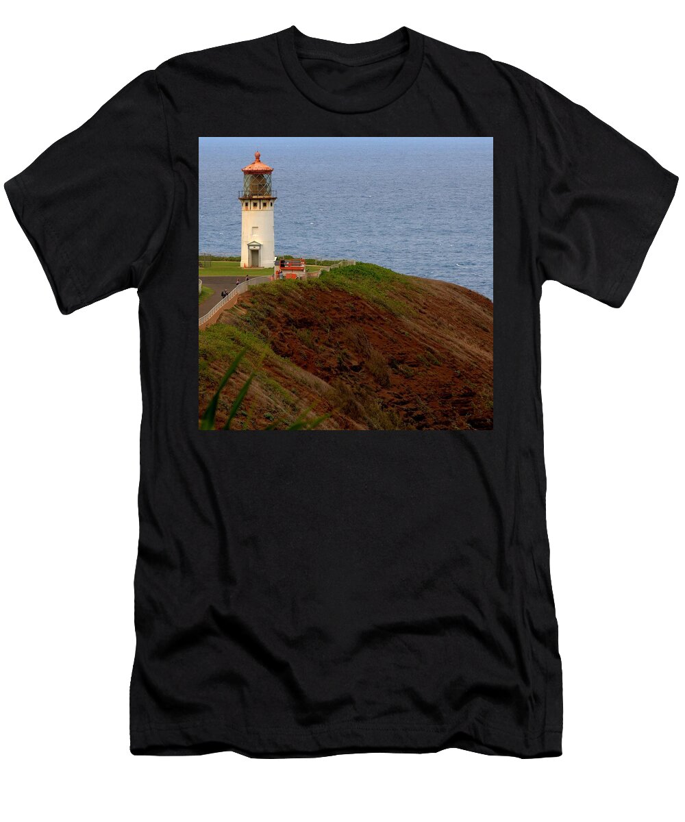 Hawaii T-Shirt featuring the photograph Kilauea Lighthouse by Caroline Stella