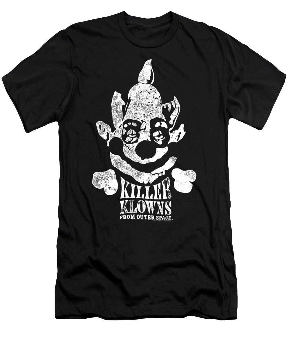  T-Shirt featuring the digital art Killer Klowns From Outer Space - Kreepy by Brand A