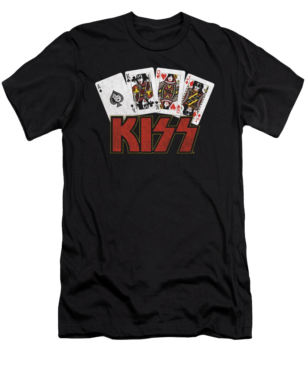  T-Shirt featuring the digital art Kiss - Cards by Brand A