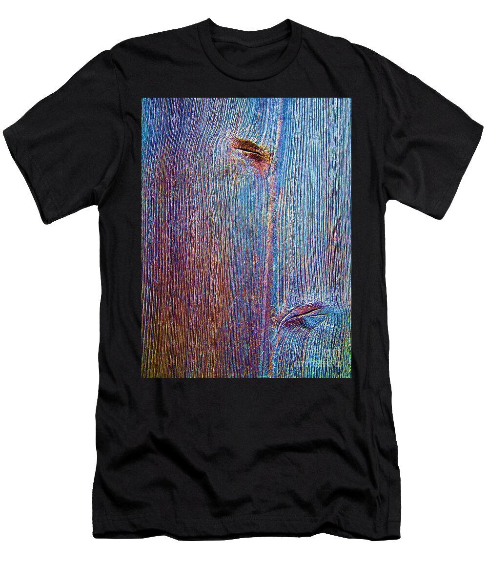 Knot T-Shirt featuring the photograph Knotty Plank #2B by Robert ONeil