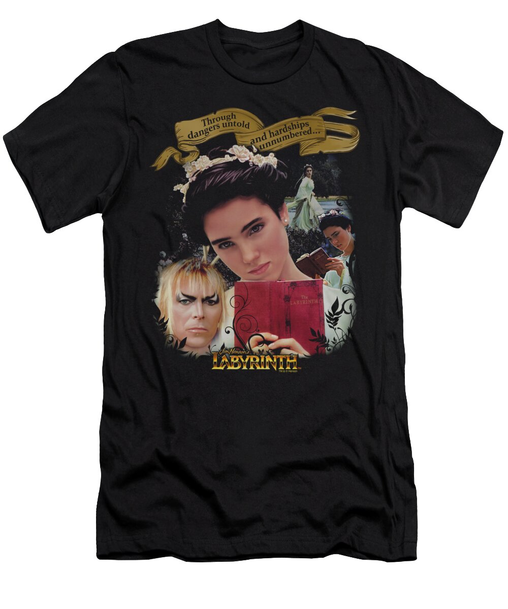 Labyrinth T-Shirt featuring the digital art Labyrinth - Dangers Untold by Brand A