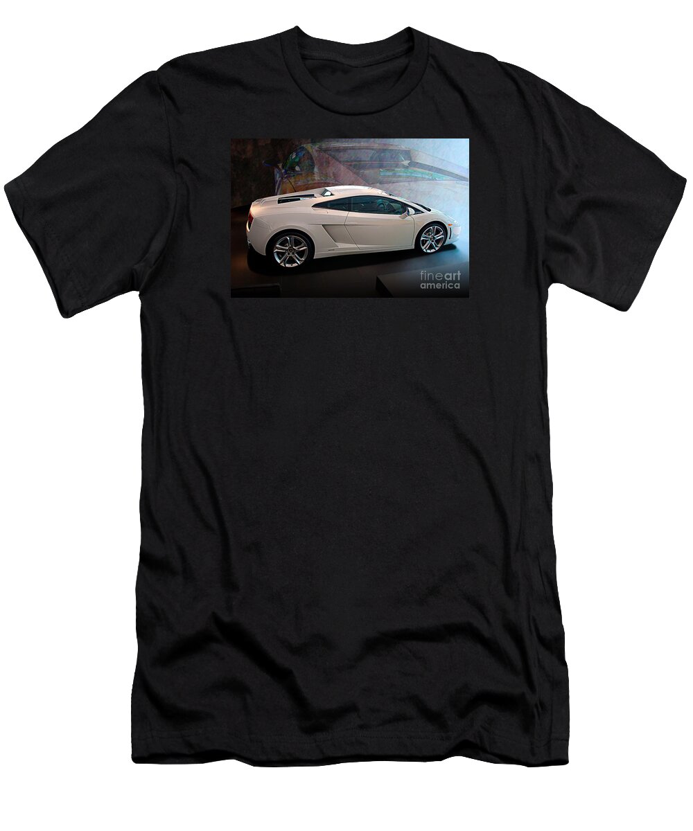 Lamborghini T-Shirt featuring the photograph Lamborghini Gallardo LP550-2 Side View by Stuart Row