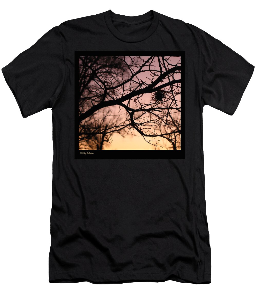 Sunset Canvas Print T-Shirt featuring the photograph Last Light by Lucy VanSwearingen