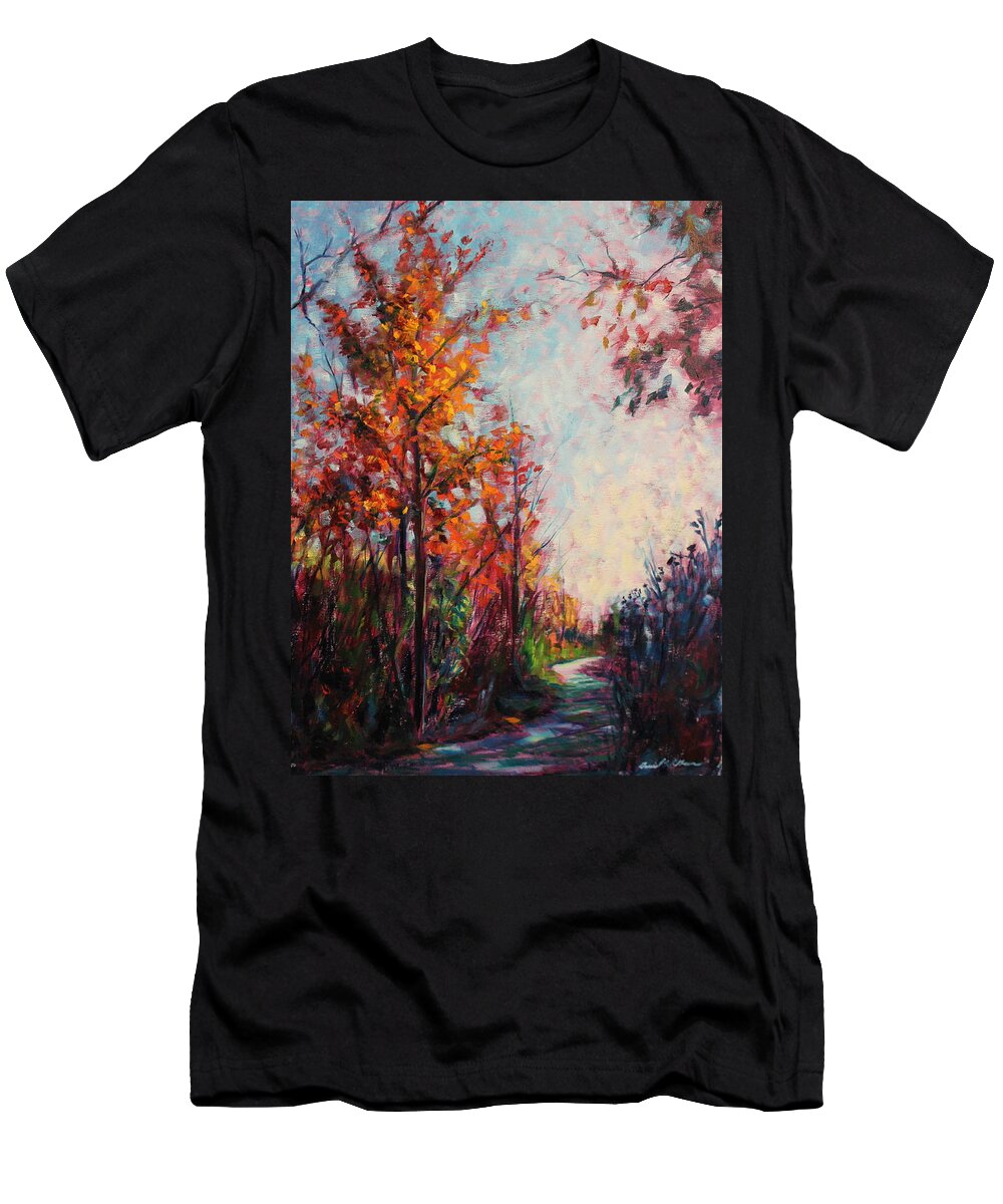 Fall T-Shirt featuring the painting Last show by Daniel W Green