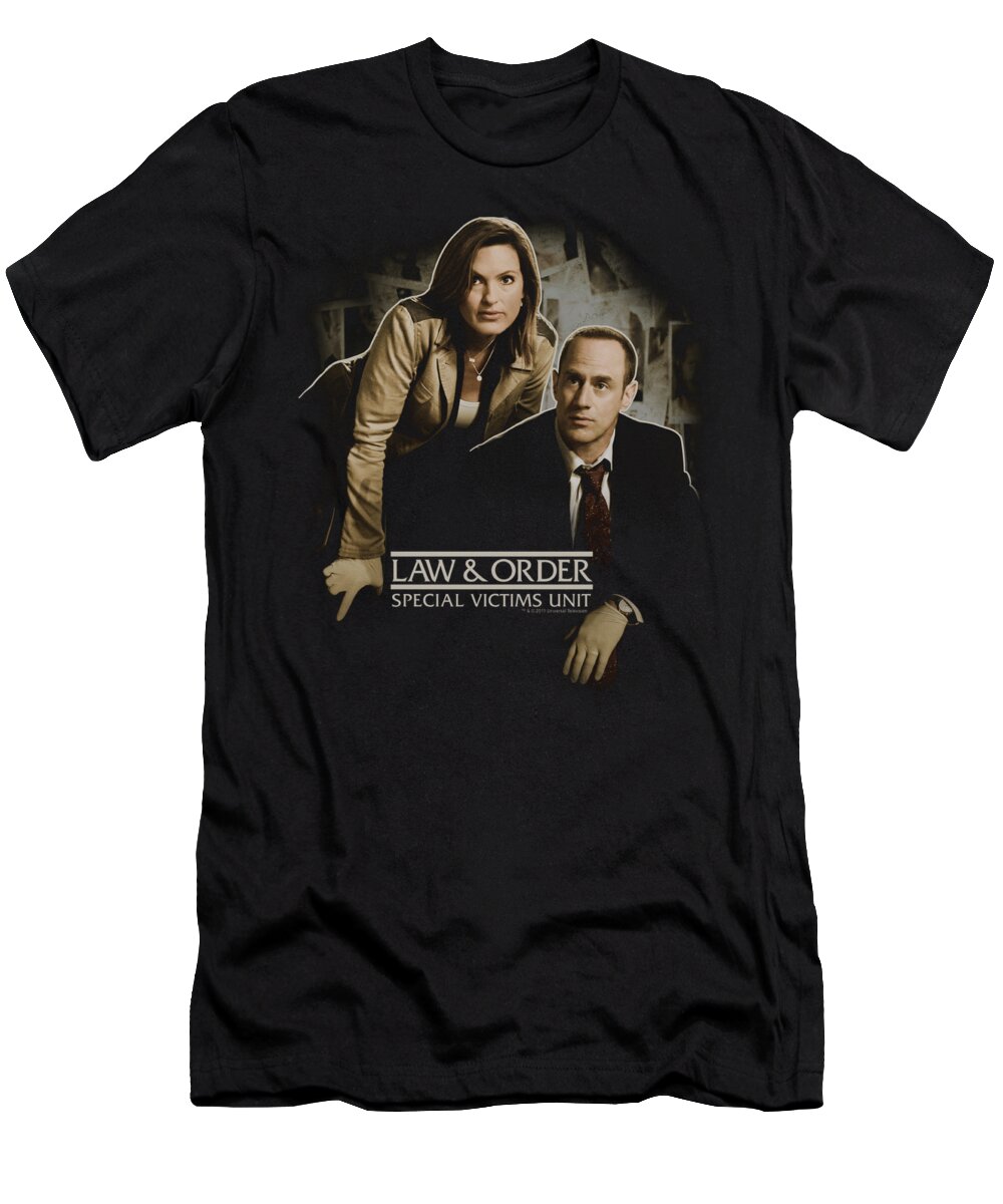 Law And Order T-Shirt featuring the digital art Lawandorder:svu - Helping Victims by Brand A