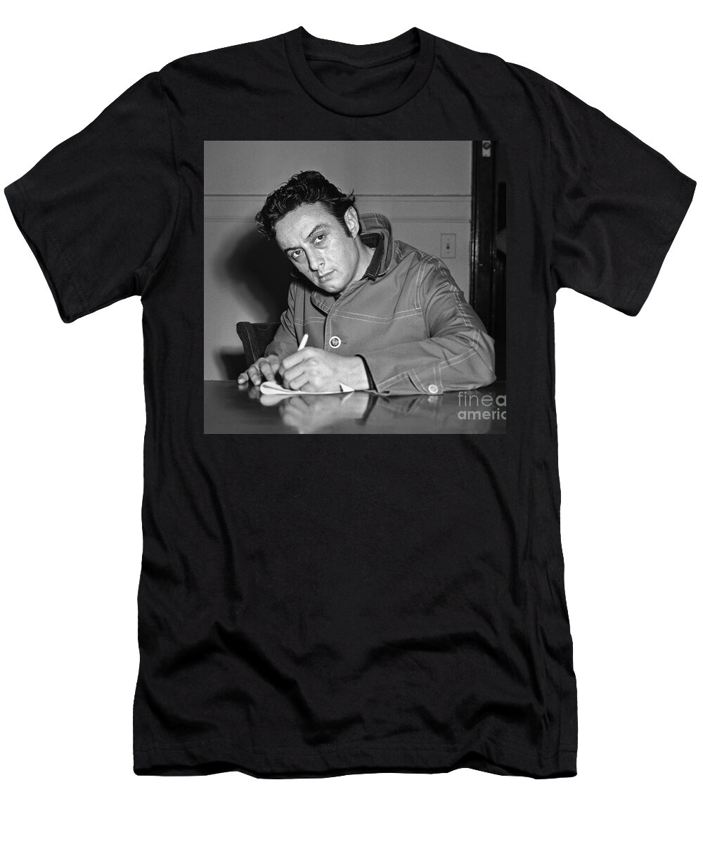 Comedian T-Shirt featuring the photograph Lenny Bruce 1963 by Martin Konopacki Restoration