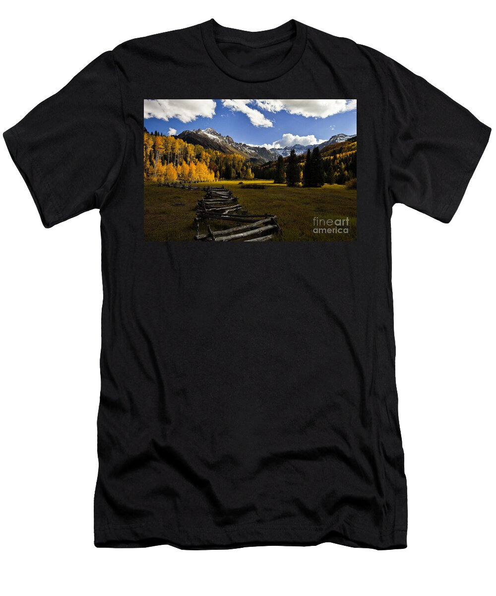 Landscape T-Shirt featuring the photograph Light in the Valley by Steven Reed