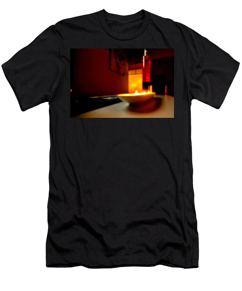 Lounge T-Shirt featuring the photograph Light the Bottle by Melinda Ledsome