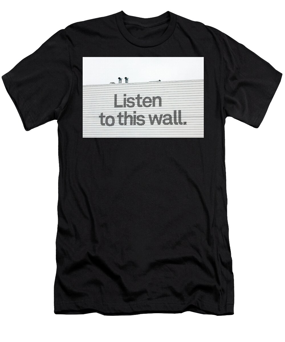 Haight-ashbury T-Shirt featuring the photograph Listen by Art Block Collections
