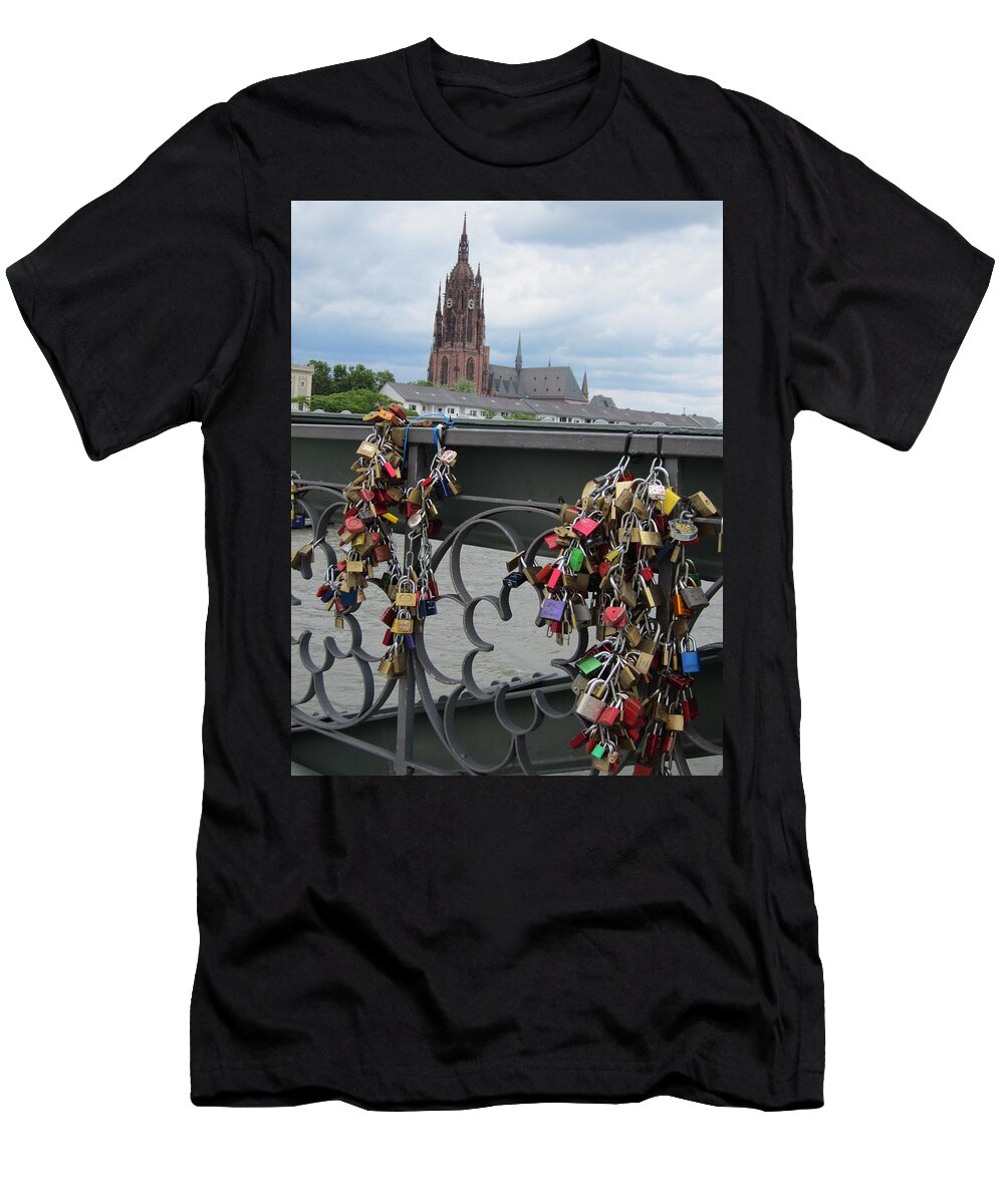 Lock T-Shirt featuring the photograph Locks of Love 2 by Pema Hou
