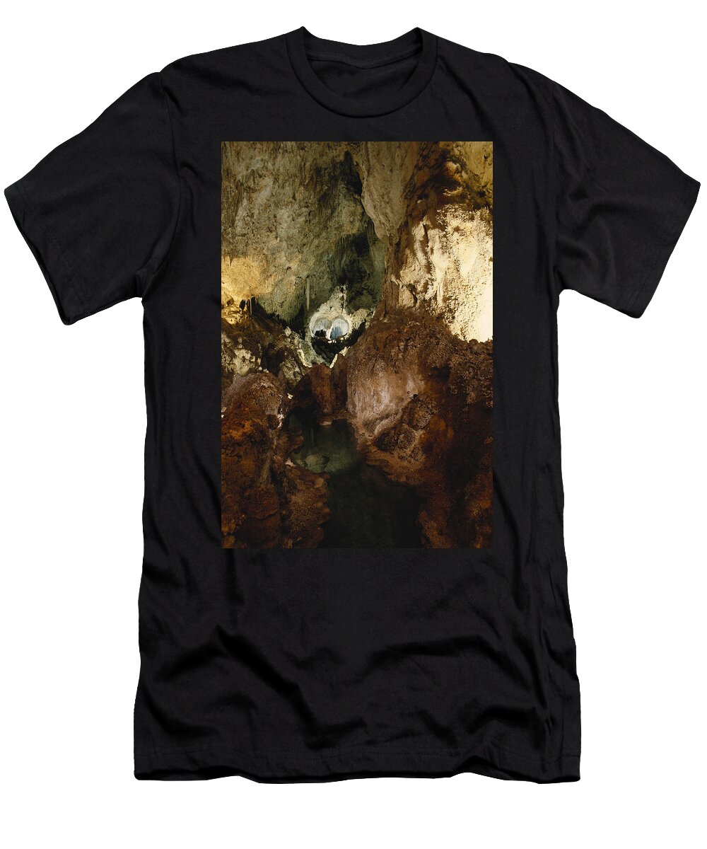 Carlsbad Caverns T-Shirt featuring the photograph Longfellows Lake, Carlsbad Caverns by Bruce Roberts