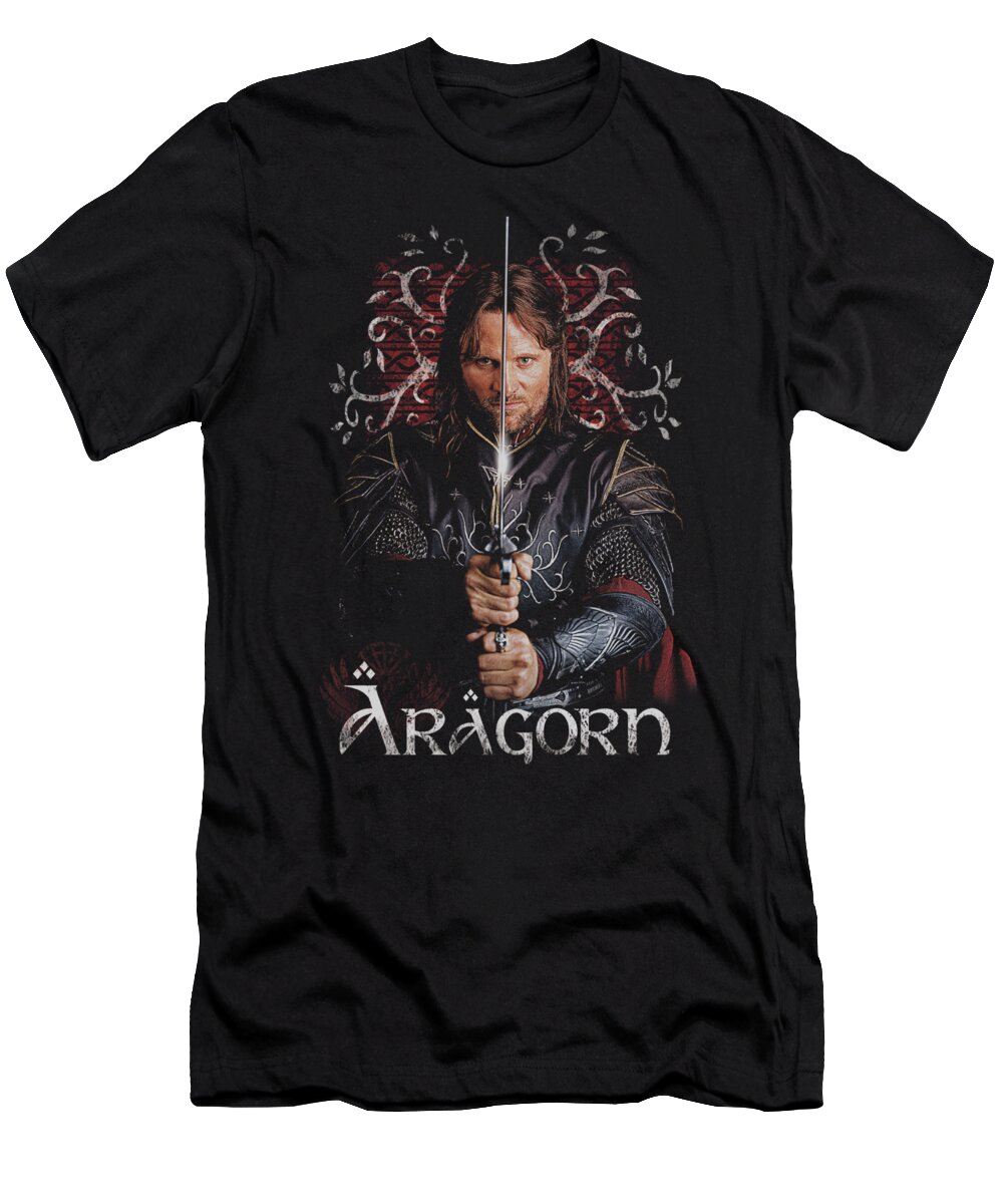  T-Shirt featuring the digital art Lor - Aragorn by Brand A