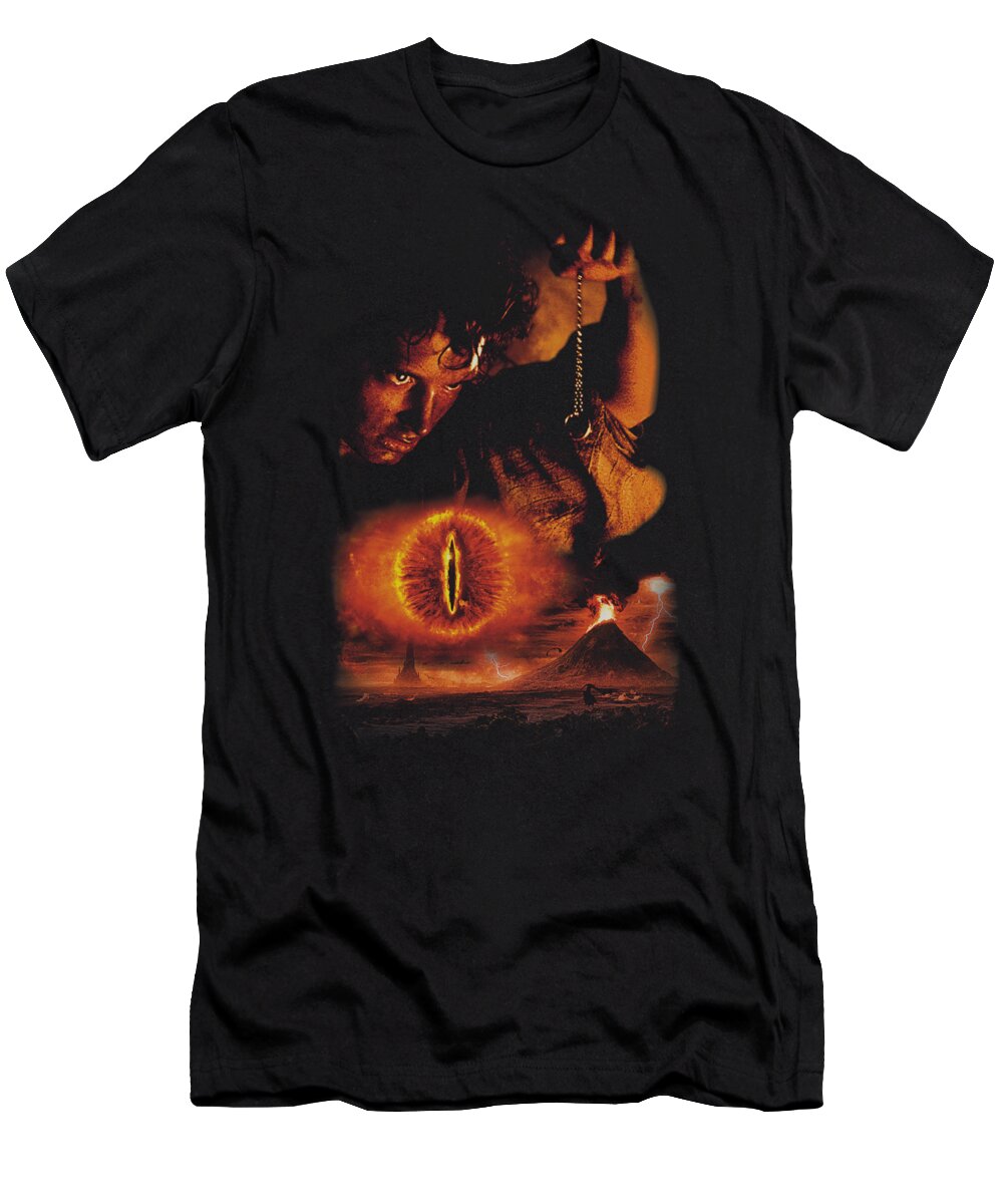  T-Shirt featuring the digital art Lor - Destroy The Ring by Brand A