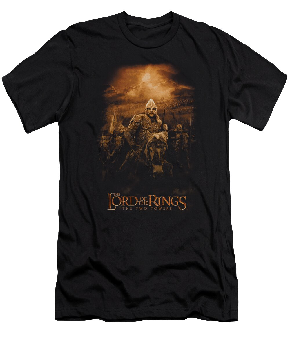  T-Shirt featuring the digital art Lor - Riders Of Rohan by Brand A
