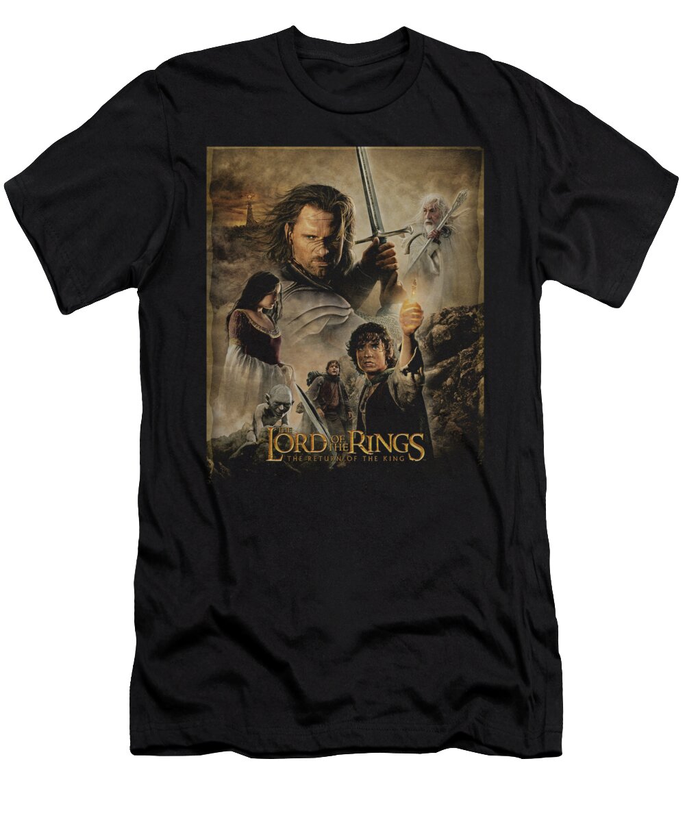 T-Shirt featuring the digital art Lor - Rotk Poster by Brand A