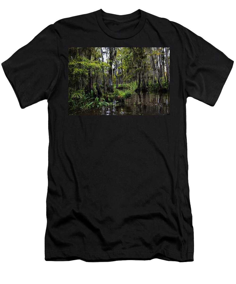 Swamp T-Shirt featuring the photograph Louisian Swamp 3 by Diana Powell