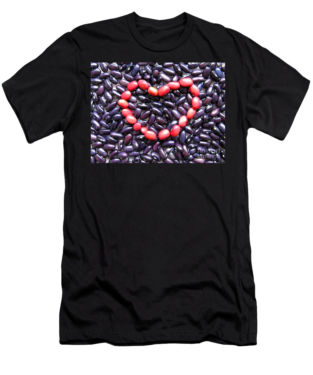Heart T-Shirt featuring the photograph Love Beans #01 by Ausra Huntington nee Paulauskaite