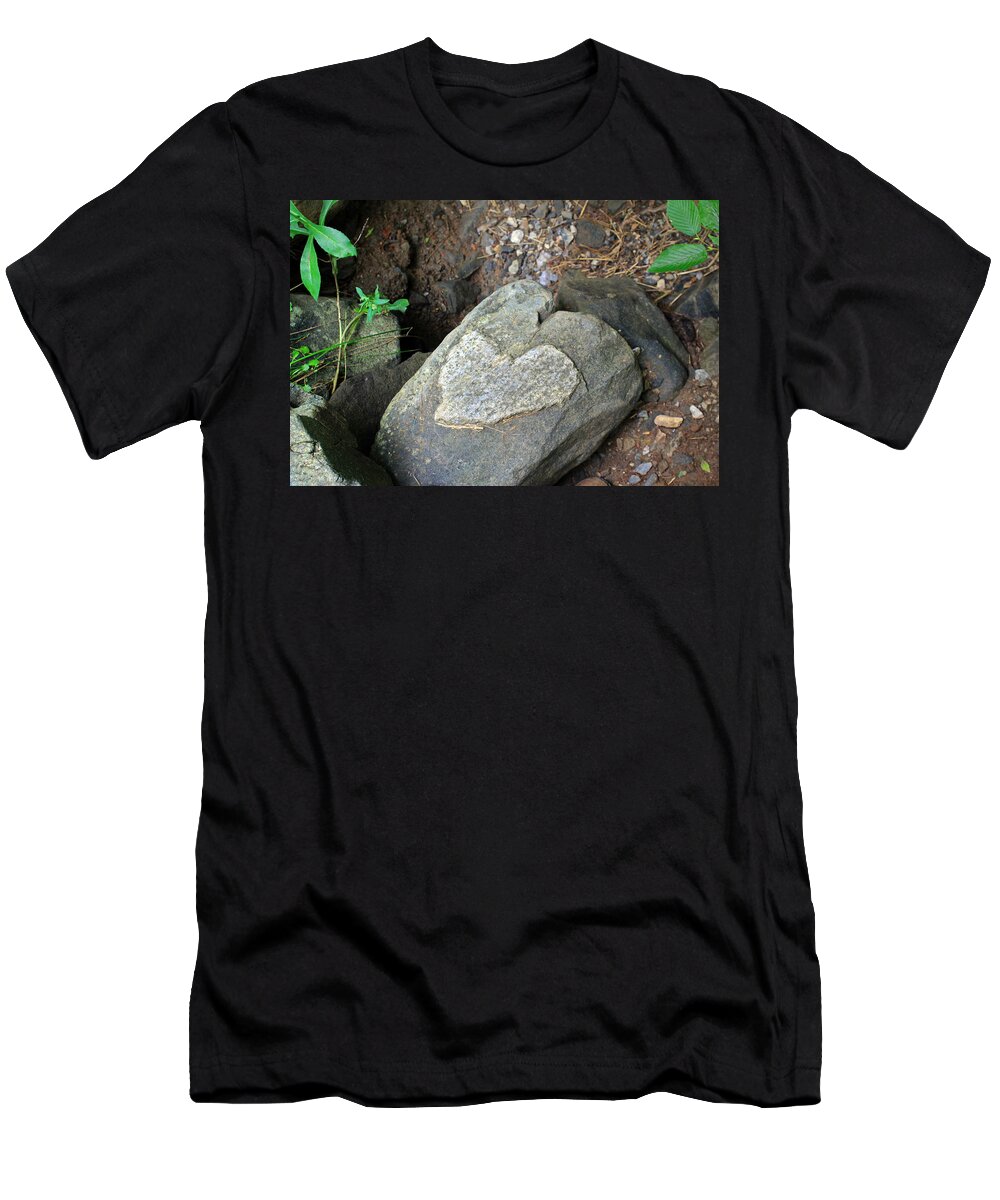 Rocks T-Shirt featuring the photograph Love on the Rocks by Jennifer Robin