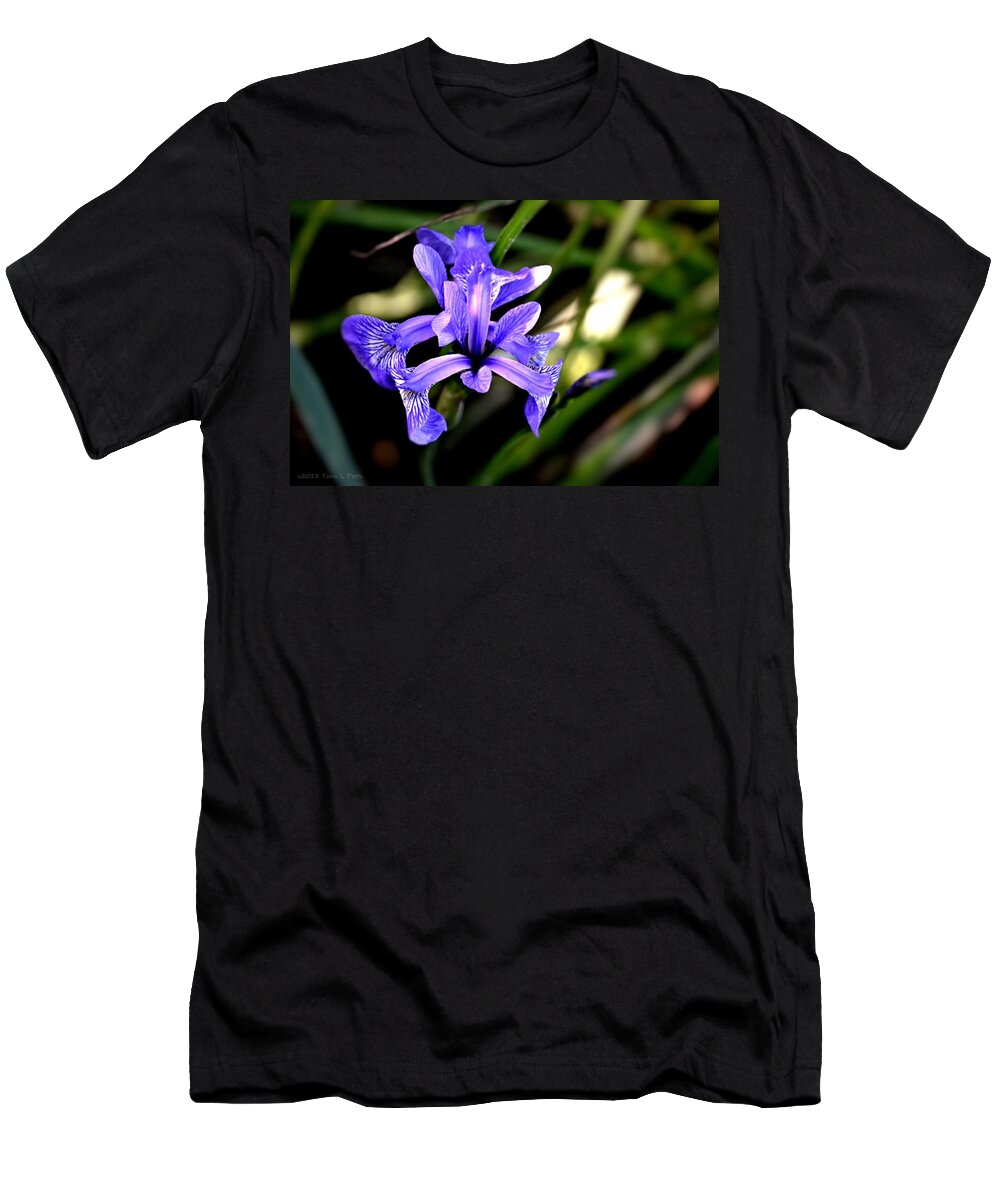Iris T-Shirt featuring the photograph Lovely Iris by Tara Potts
