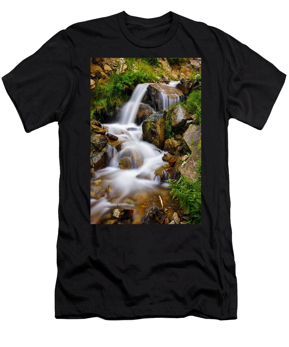 Beautiful T-Shirt featuring the photograph Lower Bridal Veil Falls 4 by Roger Snyder
