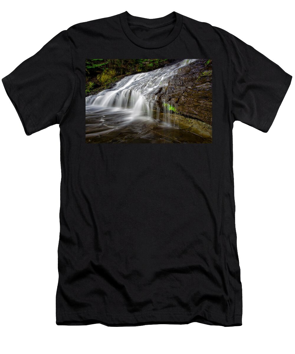 Bush T-Shirt featuring the photograph Lower Little Falls by Jakub Sisak